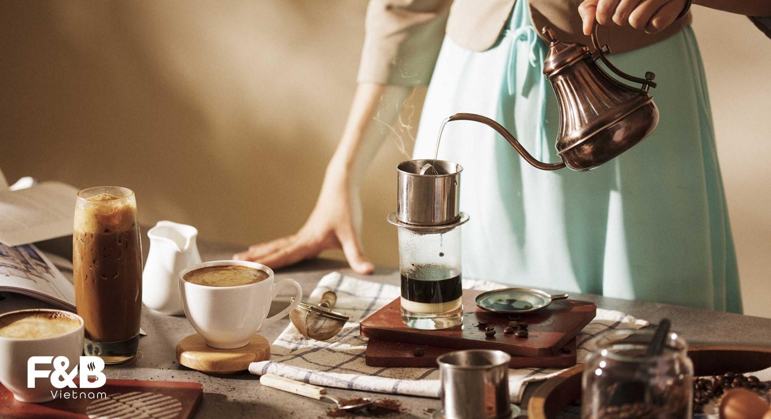 thiết bị đào tạo nhân viên cà phê