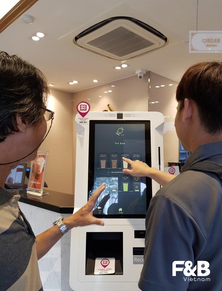 menu quán trà sữa order tự động