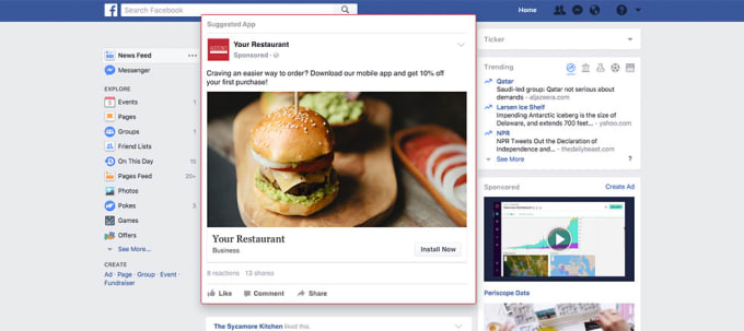 tao quang cao facebook