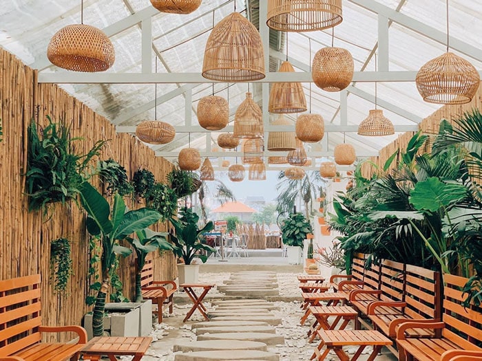 kinh nghiệm mở quán cafe sân vườn