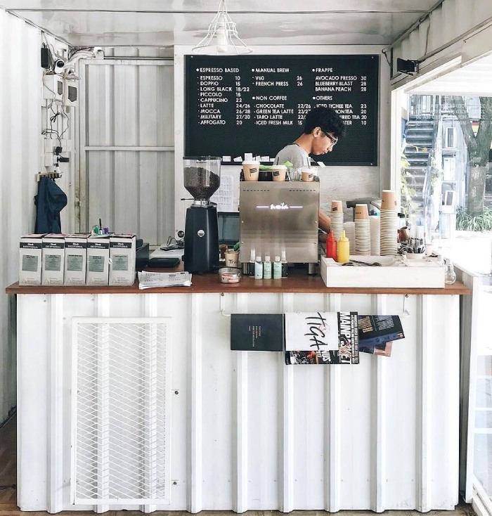 Mở quán cafe pha máy