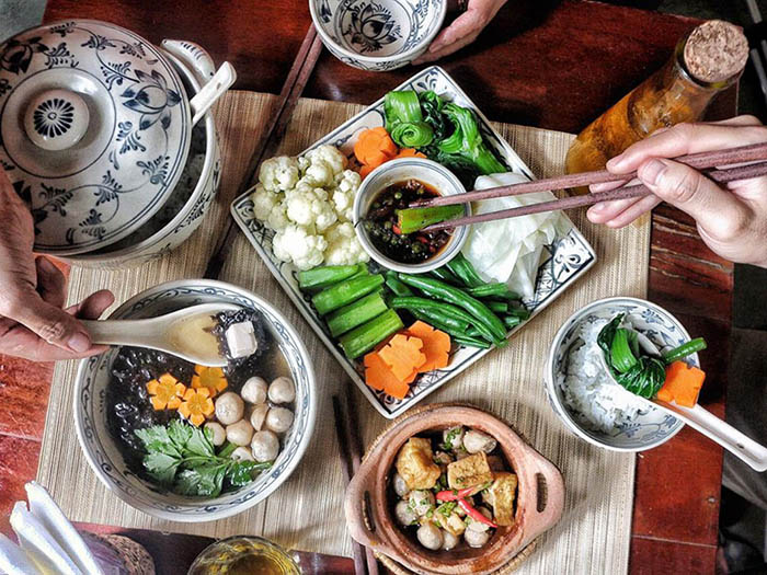 setup nhà hàng chay