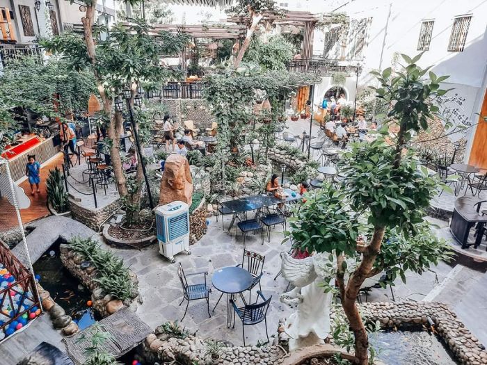 Mô Hình Quán Cafe Sân Vườn