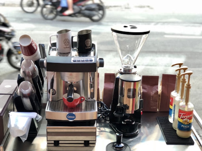 Mở quán cà phê pha máy