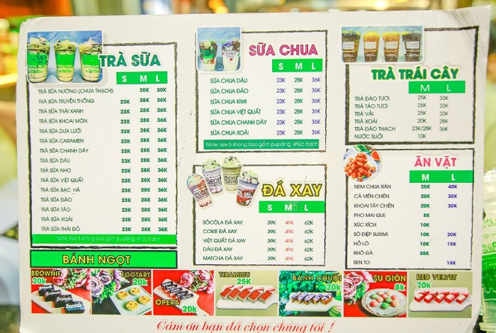 mở quán ăn vặt và trà sữa