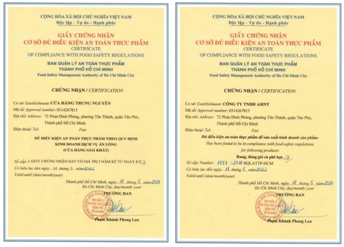 mở quán trà sữa cần giấy tờ gì