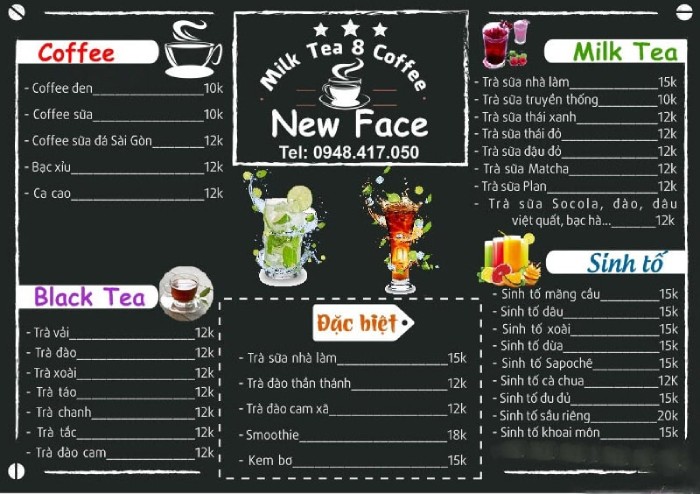 mở quán sinh tố trà sữa