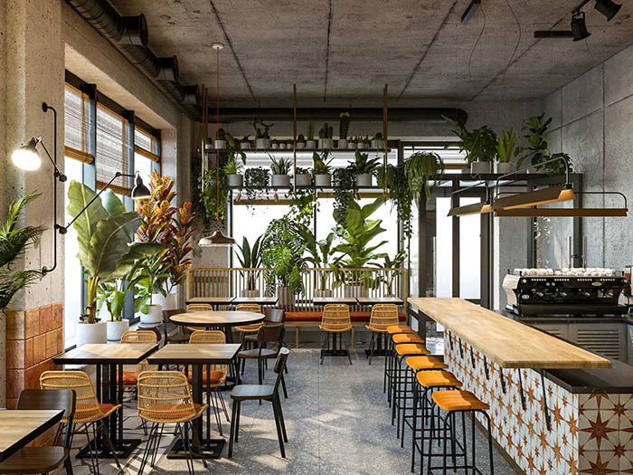 Thiết Kế Và Bố Trí Mở Quán Cafe 100 Triệu