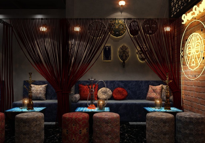 Mô Hình Quán Cafe Shisha